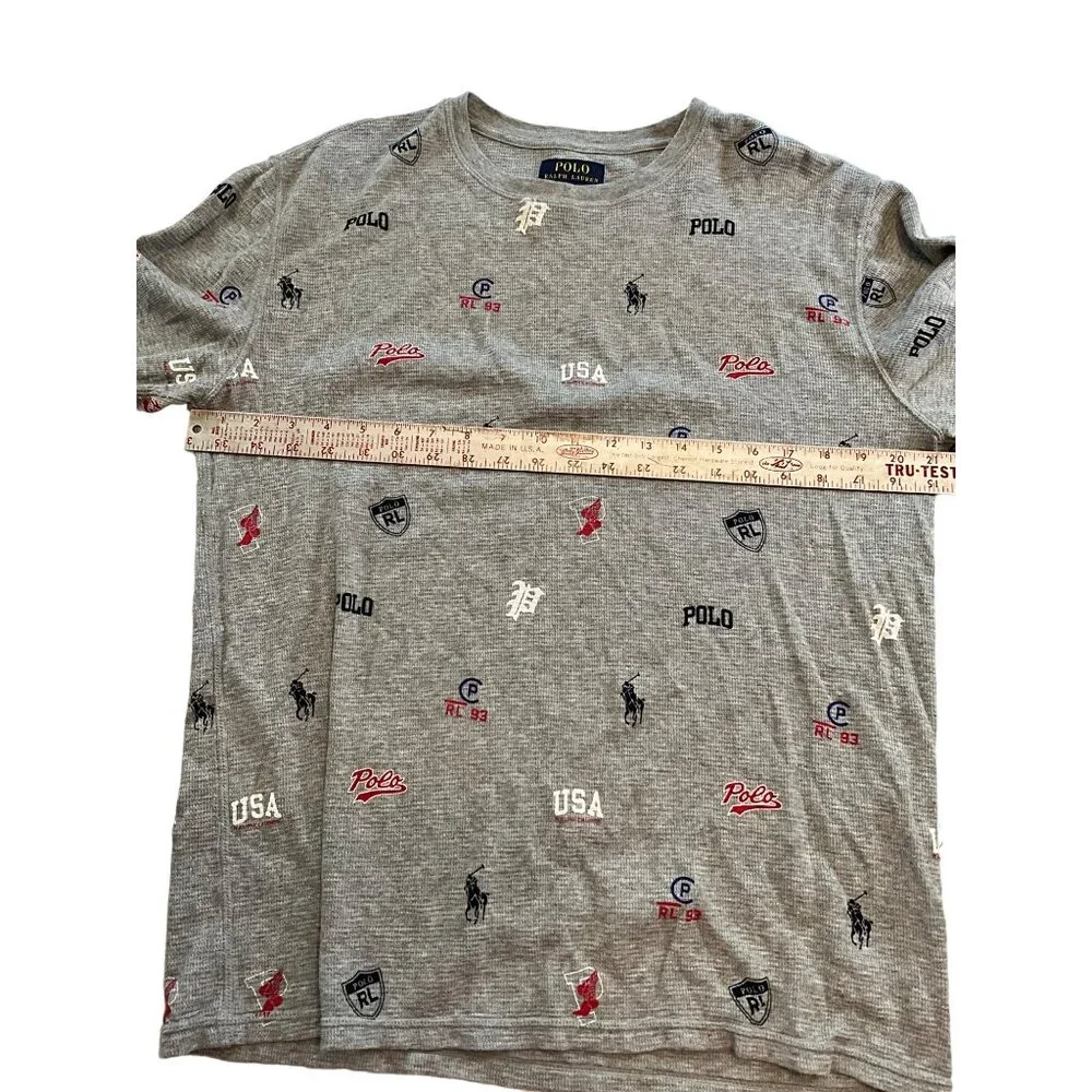 Polo Ralph Lauren Gray Thermal Style/Sleep Shirt‎ Pullover